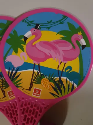 Racchette da spiaggia Mondo con fenicotteri
