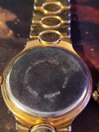 2 Relojes Sonitec Bañados en Oro 18k