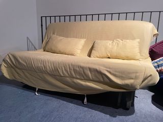 Sofá Cama Amarillo Tela