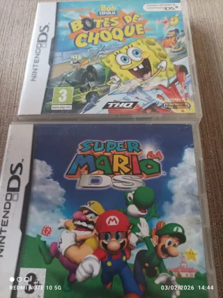 Juegos Nintendo DS: Bob Esponja y Super Mario 64