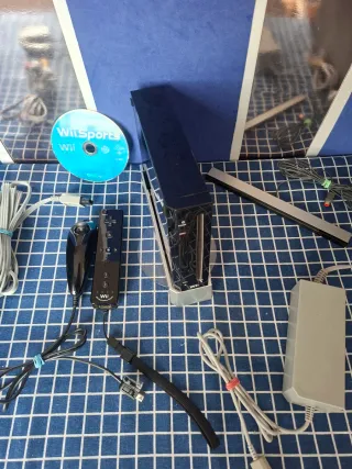 Wii RETROCOMPATIBLE ORIGINAL COMPLETA NEGRA