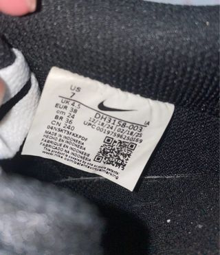 Nike Court Vision Low Originales Negro/Blanco