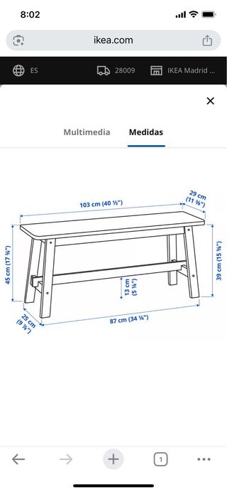 Panca in legno Ikea