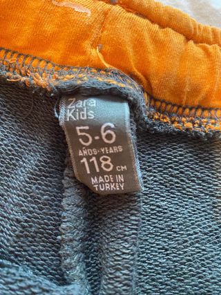 Pantalón corto niño gris