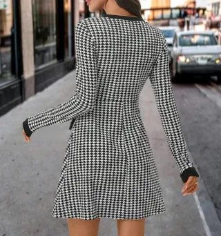 Abito fantasia pied-de-poule