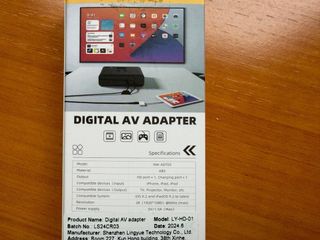 Adaptador HDMI Lightning Clommpe iPad iPhone