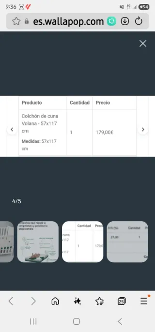 Cuna bebé Baby Drop Side(gratis) + Colchón Lemur