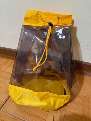 Mochila Siemens Vintage Transparente Amarilla