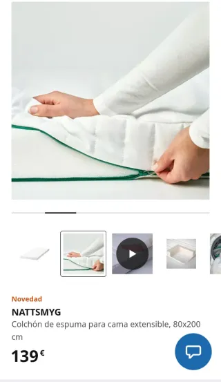 Colchón cama extensible IKEA