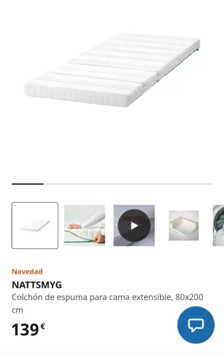 Colchón cama extensible IKEA
