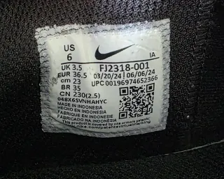 Zapatillas Nike Negras Talla 36-36.5