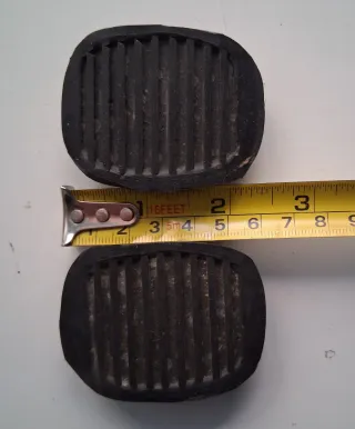 2 Gomas Pedales Coche Antiguo