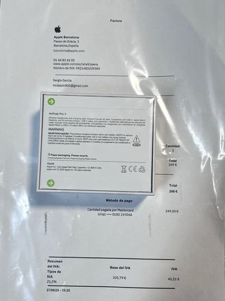 AirPods Pro 3ª Gen (2025) Precintados