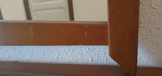 Mueble recibidor madera con espejo