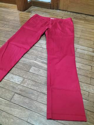 Pantalón Rojo Easy Wear Talla 44 Mujer