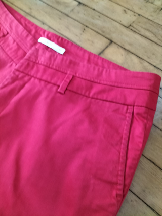 Pantalón Rojo Easy Wear Talla 44 Mujer