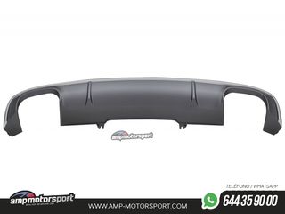 DIFUSOR TRASERO PARA AUDI A4 B9 BERLINA / AVANT S-LINE 2015-2019 LOOK S4