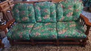 Sofá 3 plazas estampado floral