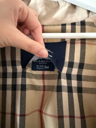 Gabardina Burberry Beige