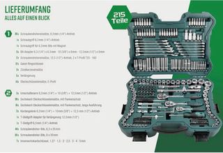 Maletín Herramientas 215 Piezas