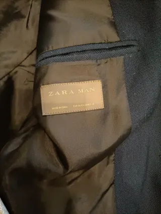 Giacca uomo Zara blu taglia 48