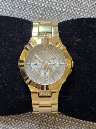 Reloj Guess Dorado Cronógrafo Cristales