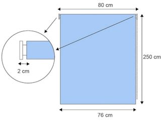 Tenda a Rullo Moderna Bianca