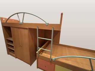 Cama litera madera y metal