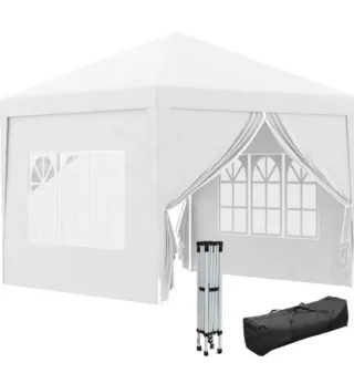 Carpa blanca plegable 3x3x2'60