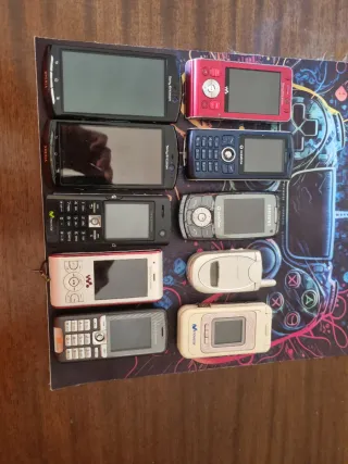 Lote telefonos moviles antiguos