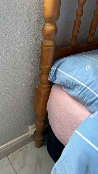 Cabecero de madera rustica