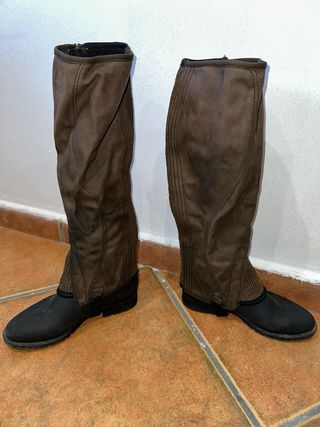 Botas de equitación talla 38 + polainas (pack)