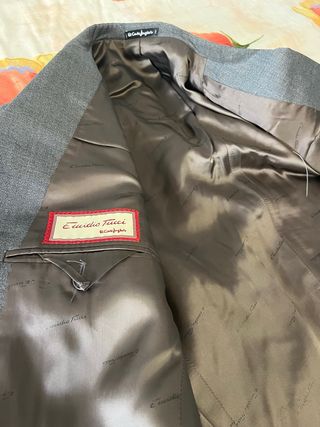 Americana lana virgen gris