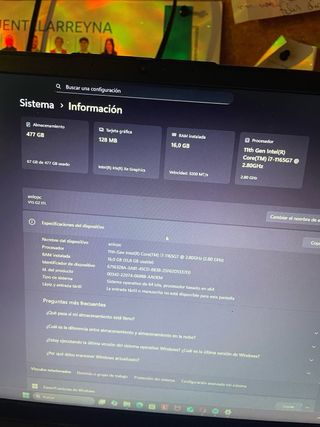 Portátil Lenovo V15 G2 i7 11th Gen