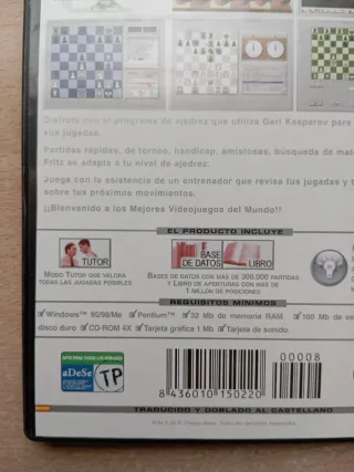 Fritz 5 PC CD-ROM Ajedrez