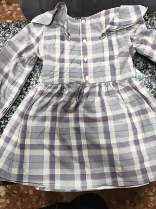 Traje niña Gocco cuadros morado