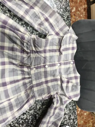Traje niña Gocco cuadros morado
