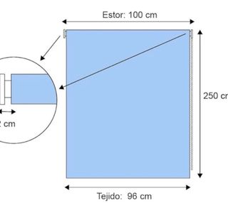 Tenda a rullo design moderno bianco
