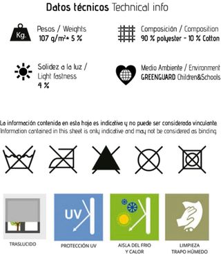 Tenda a rullo design moderno bianco