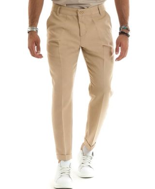 Abito monopetto uomo beige S Made in Italy