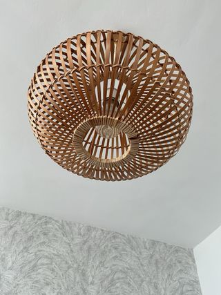 Lámpara Colgante Bambú y Madera