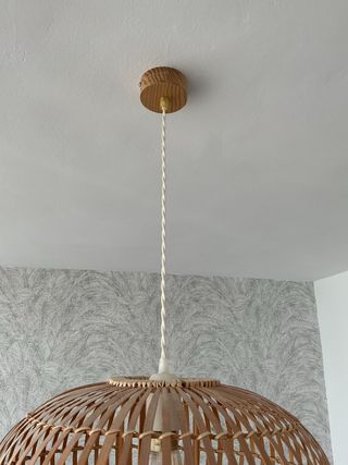 Lámpara Colgante Bambú y Madera