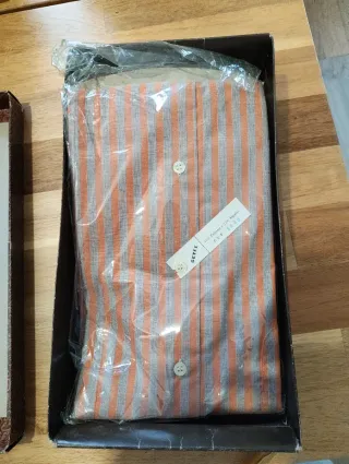 Camisa Geyfe Gris y Rosa Palo