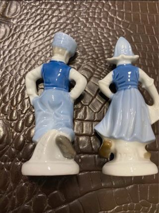 Coppia statuine porcellana Lippelsdorf