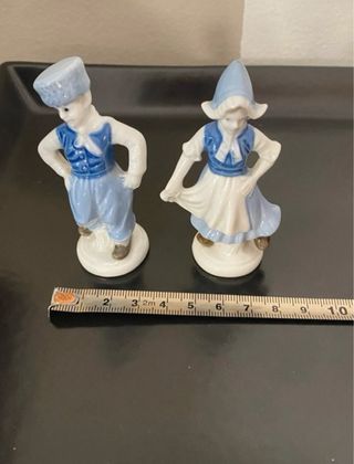 Coppia statuine porcellana Lippelsdorf