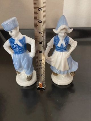 Coppia statuine porcellana Lippelsdorf