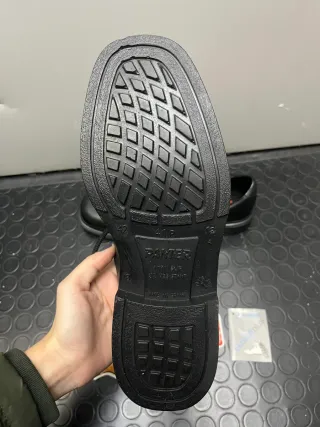 COCHE Zapatos Panter Piel Negra Talla 42