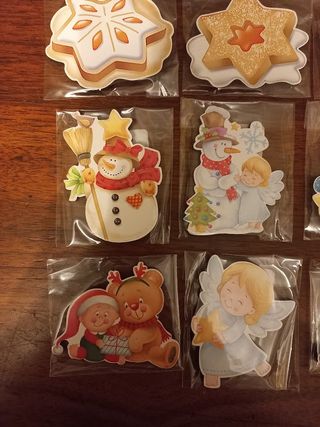 Calamite Tema Angeli e Natale - 9 Pezzi -