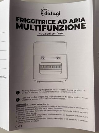 Friggitrice ad aria DaFagi 15L