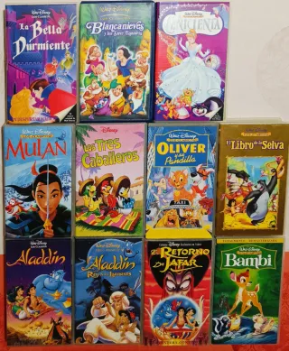 Lote 12 Películas Disney VHS Clásicos